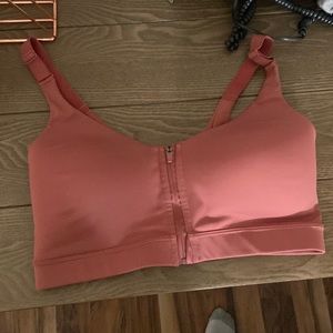 34d never worn sports bra front zip